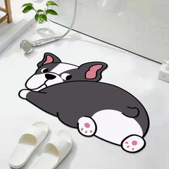 Animal Shaped Floor Mat Soft Non Slip Bath Rug Quick Drying Bath Mat Absorbent