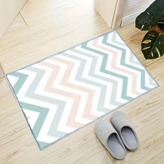 Beige Golden Lines Area Rug Modern Abstract Design