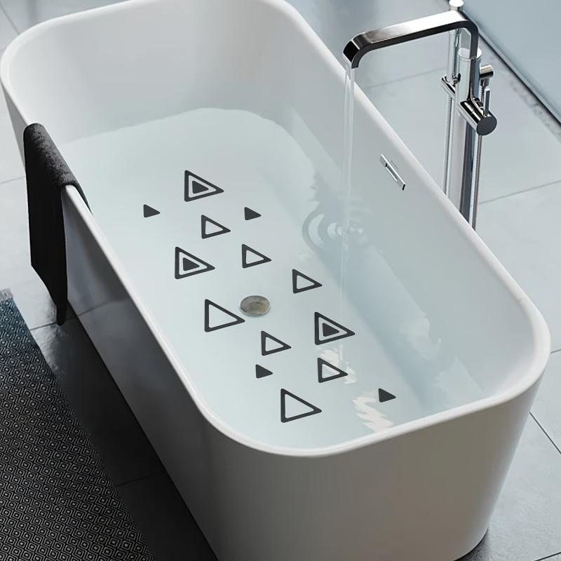 10pcs Non-slip Triangle Shower Tread Sticker