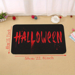 2pcs Non-Skid Halloween Bloody Kitchen Runner Rug