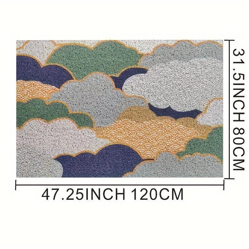 Small Square Rug Doorway Floor Mat Water Absorbent