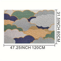 Small Square Rug Doorway Floor Mat Water Absorbent