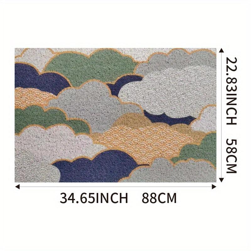 Small Square Rug Doorway Floor Mat Water Absorbent