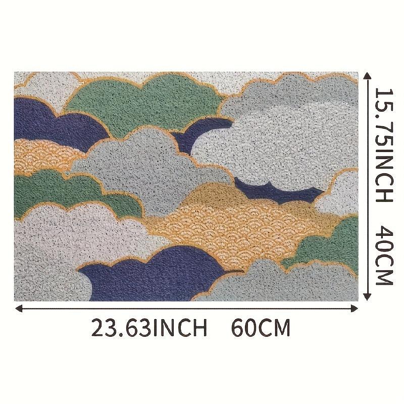Small Square Rug Doorway Floor Mat Water Absorbent