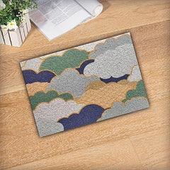 Small Square Rug Doorway Floor Mat Water Absorbent