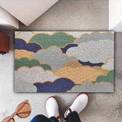 Small Square Rug Doorway Floor Mat Water Absorbent