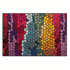 Colorful Pattern Non-slip Washable Carpet Soft Floor Mat