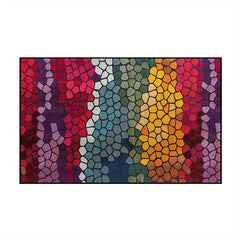 Colorful Pattern Non-slip Washable Carpet Soft Floor Mat