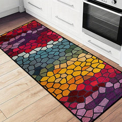 Colorful Pattern Non-slip Washable Carpet Soft Floor Mat