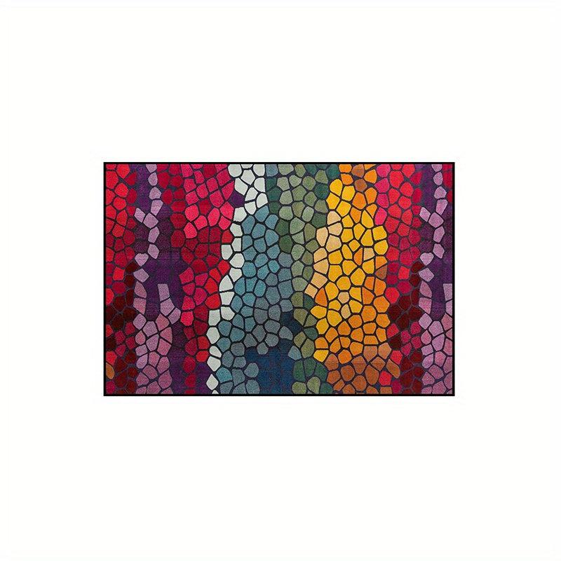 Colorful Pattern Non-slip Washable Carpet Soft Floor Mat