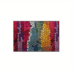 Colorful Pattern Non-slip Washable Carpet Soft Floor Mat