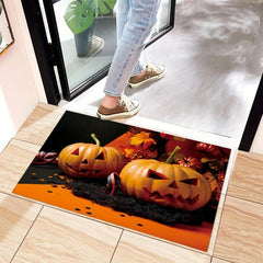 Halloween Area Rug Modern Velvet Rug Non-slip Soft Mat