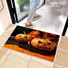Halloween Area Rug Modern Velvet Rug Non-slip Soft Mat