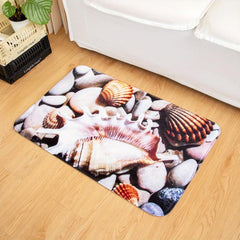 3D Pebbles Shellsprint Indoor Floor Mat Non Slip Area Rug