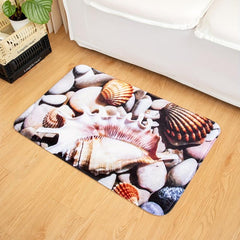 3D Pebbles Shellsprint Indoor Floor Mat Non Slip Area Rug