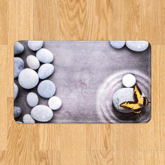 3D Pebbles Shellsprint Indoor Floor Mat Non Slip Area Rug