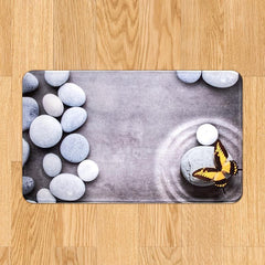 3D Pebbles Shellsprint Indoor Floor Mat Non Slip Area Rug