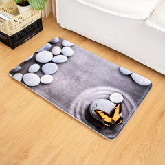 3D Pebbles Shellsprint Indoor Floor Mat Non Slip Area Rug