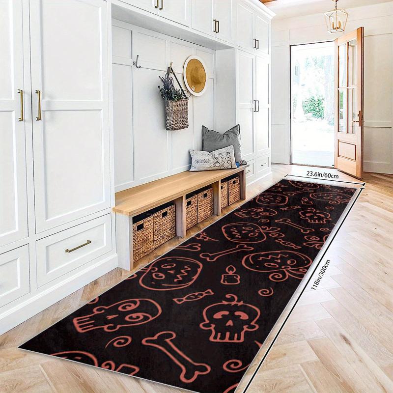 Gothic Halloween Runner Rugs Of The Dead Long Oriental Hallway