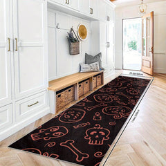 Gothic Halloween Runner Rugs Of The Dead Long Oriental Hallway