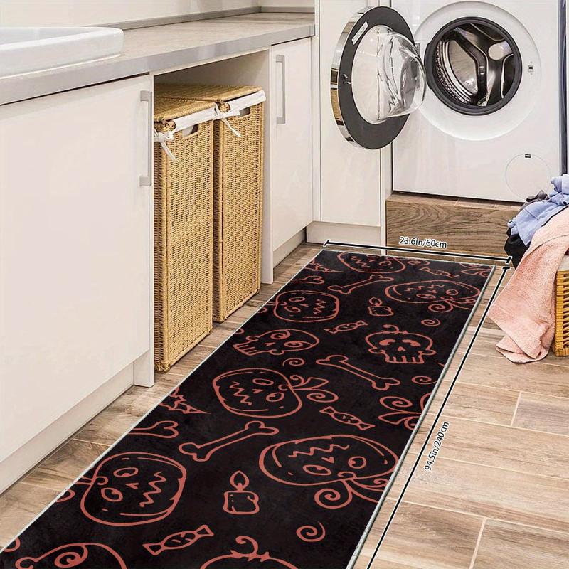 Gothic Halloween Runner Rugs Of The Dead Long Oriental Hallway