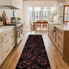 Gothic Halloween Runner Rugs Of The Dead Long Oriental Hallway