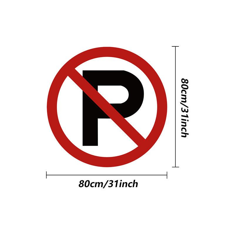 Round Traffic Instructions Area Rug Modern Decor