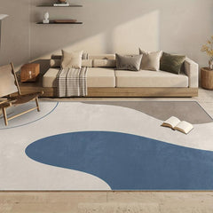 Modern Abstract 2X6ft Area Rug Low Pile for Living Room Bedroom Hallway Entryway