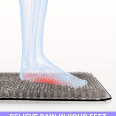 Anti-Slip Shower Stall Mat with Soft Bristles, Suction Cup Bath Rug