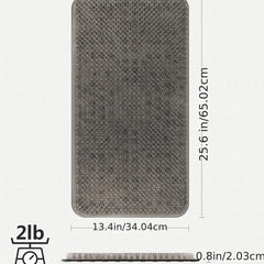 Anti-Slip Shower Stall Mat with Soft Bristles, Suction Cup Bath Rug