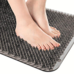 Anti-Slip Shower Stall Mat with Soft Bristles, Suction Cup Bath Rug
