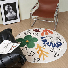 Thickened Shaggy Living Room Carpet Floral Cartoon Children Bedroom Fluffy Rug