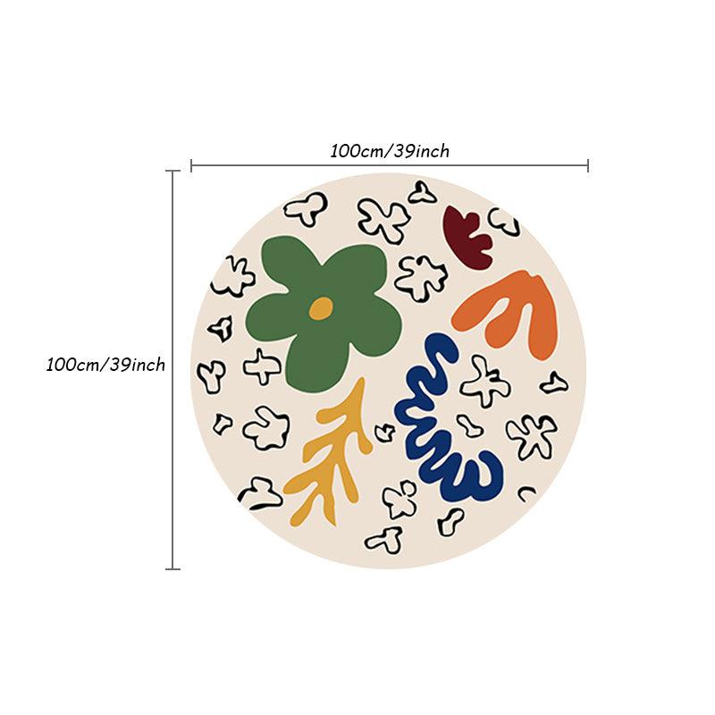 Thickened Shaggy Living Room Carpet Floral Cartoon Children Bedroom Fluffy Rug