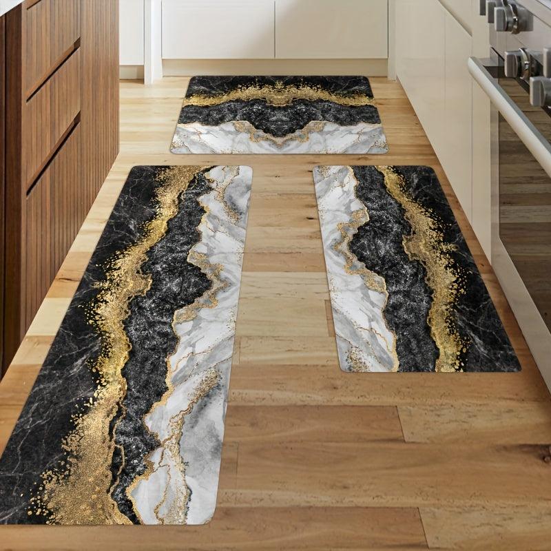 Marble Printed Anti Fatigue Kitchen Mat