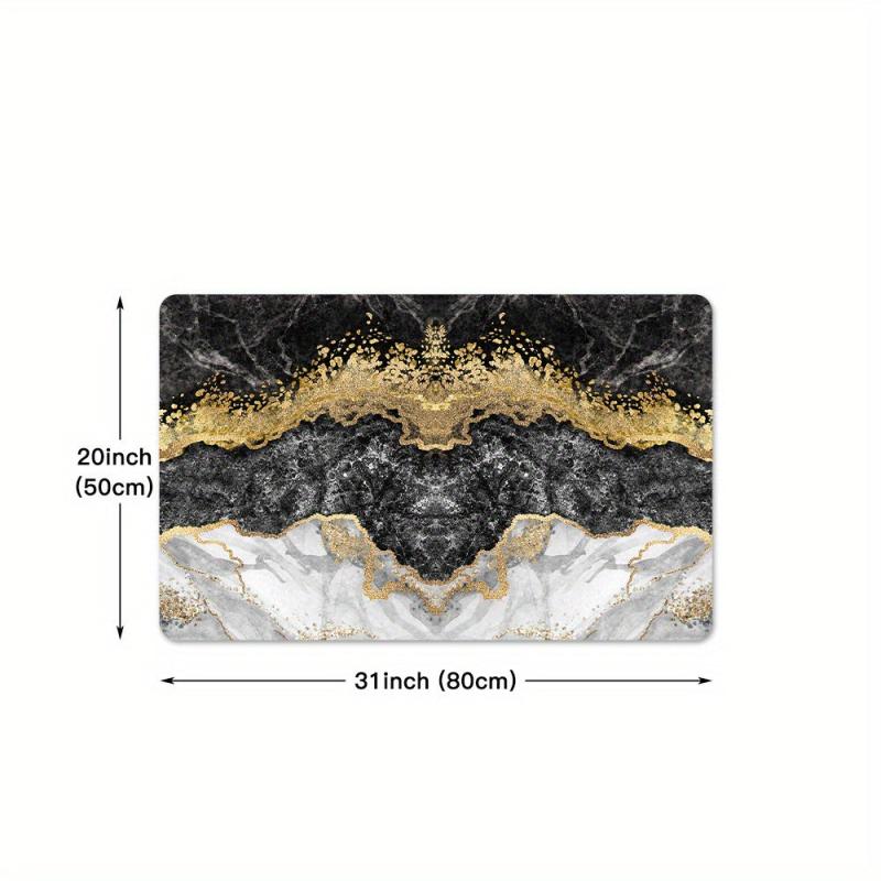 Marble Printed Anti Fatigue Kitchen Mat