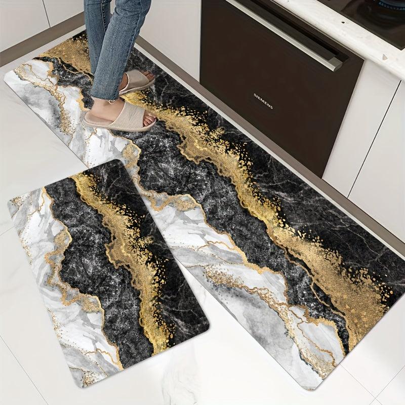 Marble Printed Anti Fatigue Kitchen Mat