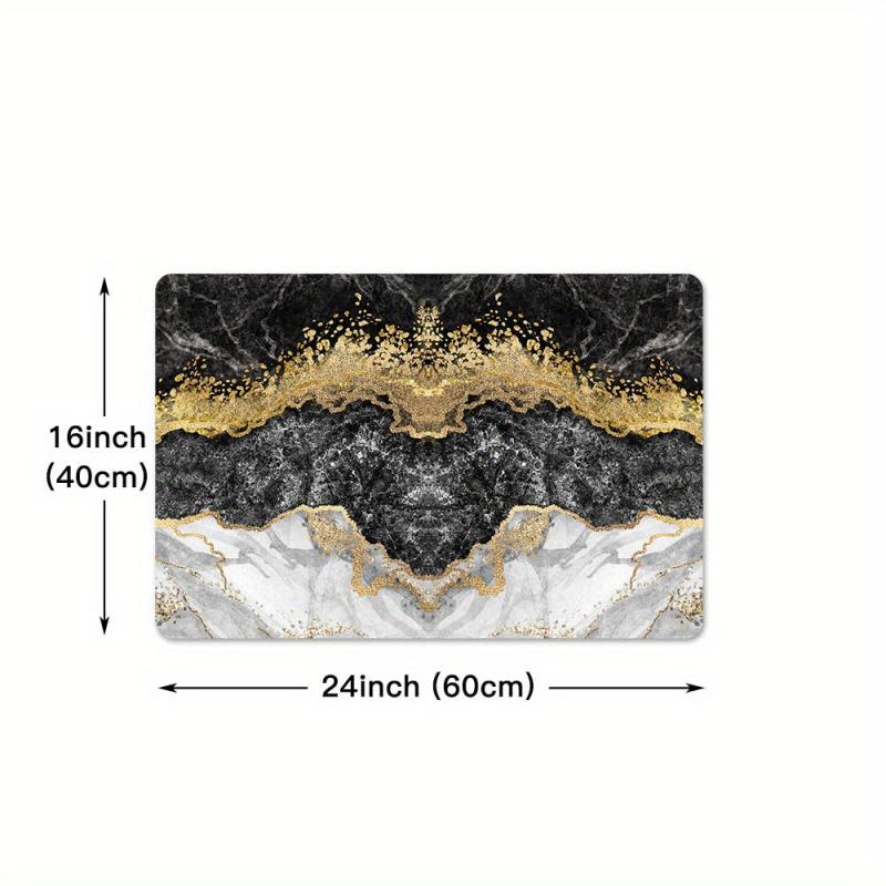 Marble Printed Anti Fatigue Kitchen Mat