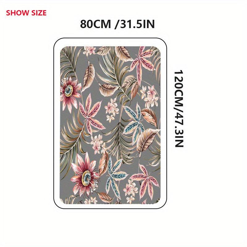 Floral Welcome Door Mat Non-Slip Indoor/Outdoor Entrance Mat