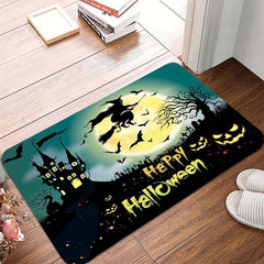 Halloween Decorative Area Rug Modern Crystal Velvet Soft Non-slip Mat