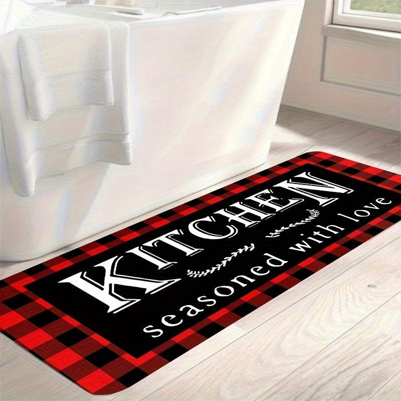 Soft Waterproof Non-Slip Kitchen Rug Set Absorbent Washable Carpet