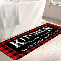 Soft Waterproof Non-Slip Kitchen Rug Set Absorbent Washable Carpet