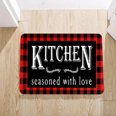 Soft Waterproof Non-Slip Kitchen Rug Set Absorbent Washable Carpet
