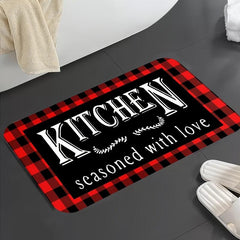 Soft Waterproof Non-Slip Kitchen Rug Set Absorbent Washable Carpet