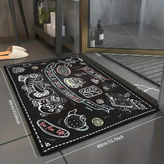 Vintage Soft Kitchen Rug Anti Fatigue Indoor Front Door Mats Runner Rug