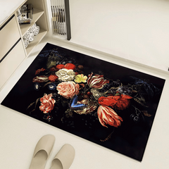 Flower Pattern Non Slip Area Rug Indoor Carpet Doorway Mat