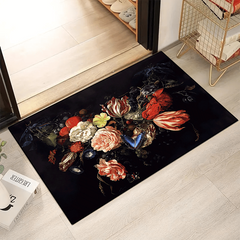 Flower Pattern Non Slip Area Rug Indoor Carpet Doorway Mat