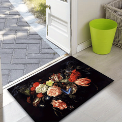Flower Pattern Non Slip Area Rug Indoor Carpet Doorway Mat