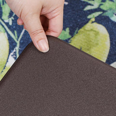 Flower Printed Kitchen Mat Soft Waterproof Floor Mat Home