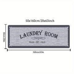 Non Slip Washable Laundry Room Mat Entrance Door Mat Self Laundry Bath Mat
