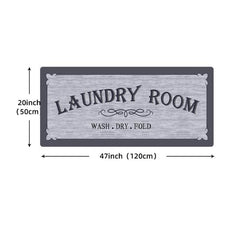 Non Slip Washable Laundry Room Mat Entrance Door Mat Self Laundry Bath Mat